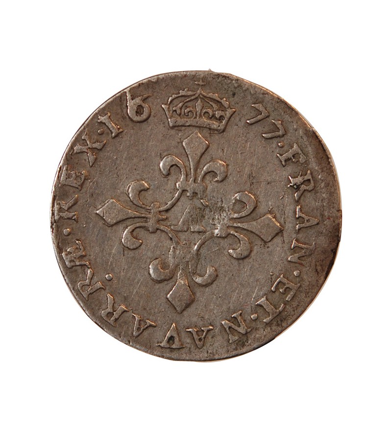 LOUIS XIV﻿ - 4 SOLS DITS DES TRAITANTS 1677 PARIS