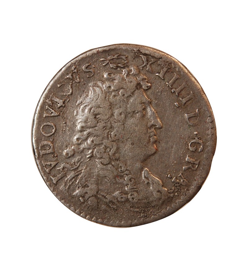 LOUIS XIV﻿ - 4 SOLS DITS DES TRAITANTS 1677 PARIS