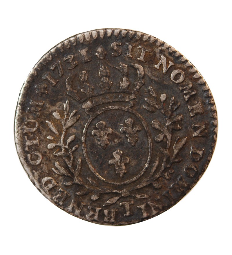 LOUIS XV﻿ - 1/10 ECU AUX BRANCHES D'OLIVIER 1731 NANTES