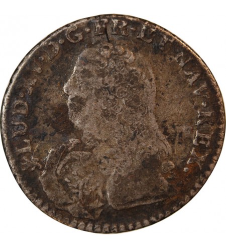 LOUIS XV﻿ - 1/10 ECU AUX BRANCHES D'OLIVIER 1731 NANTES