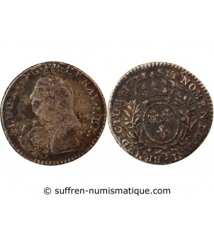 LOUIS XV﻿ - 1/10 ECU AUX BRANCHES D'OLIVIER 1731 NANTES