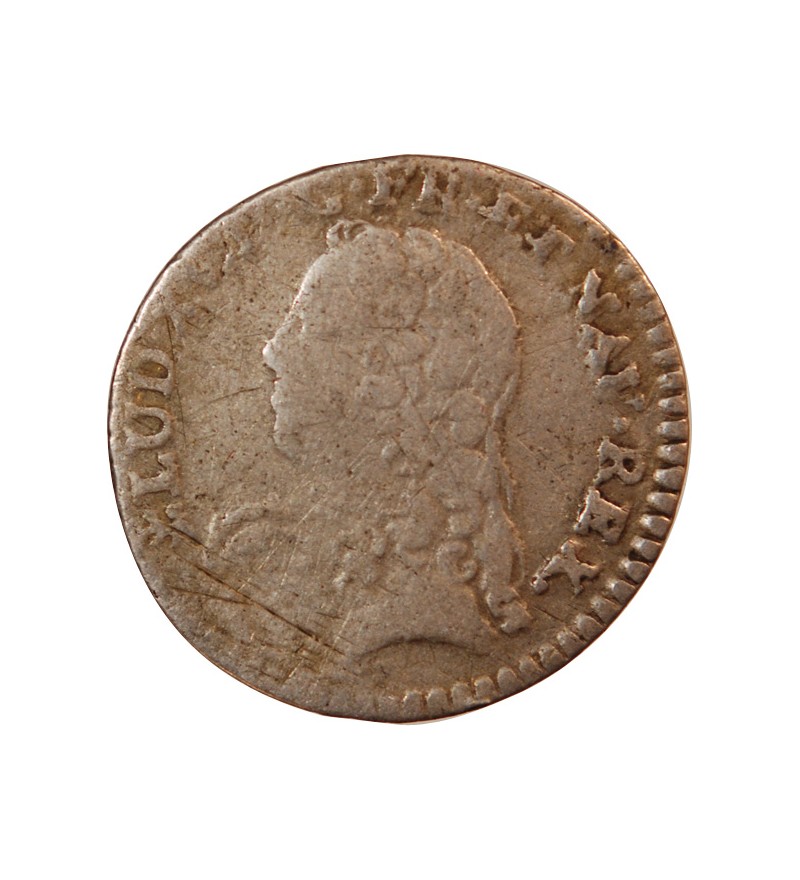 LOUIS XV﻿ - 1/20 ECU AUX BRANCHES D'OLIVIER 1730 NANTES
