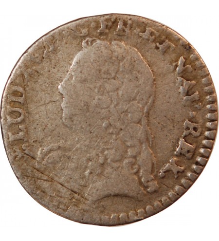 LOUIS XV﻿ - 1/20 ECU AUX BRANCHES D'OLIVIER 1730 NANTES