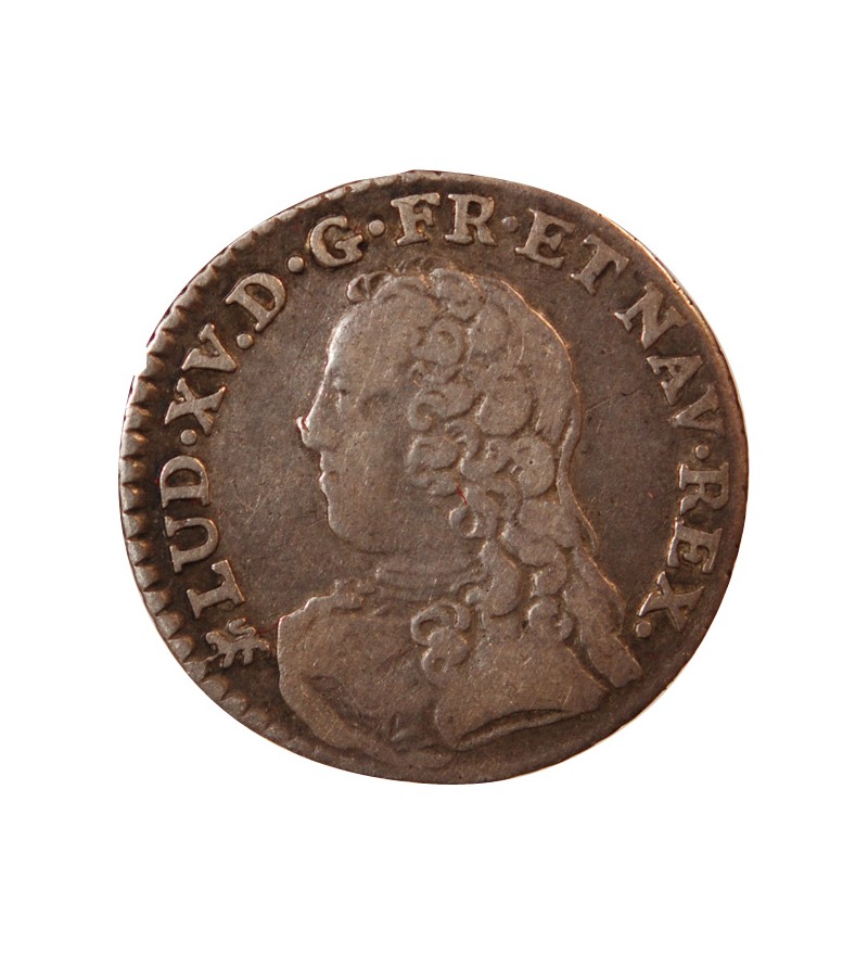 LOUIS XV﻿ - 1/20 ECU AUX BRANCHES D'OLIVIER 1727 NANTES