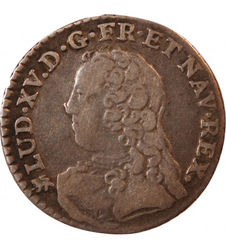 LOUIS XV﻿ - 1/20 ECU AUX BRANCHES D'OLIVIER 1727 NANTES