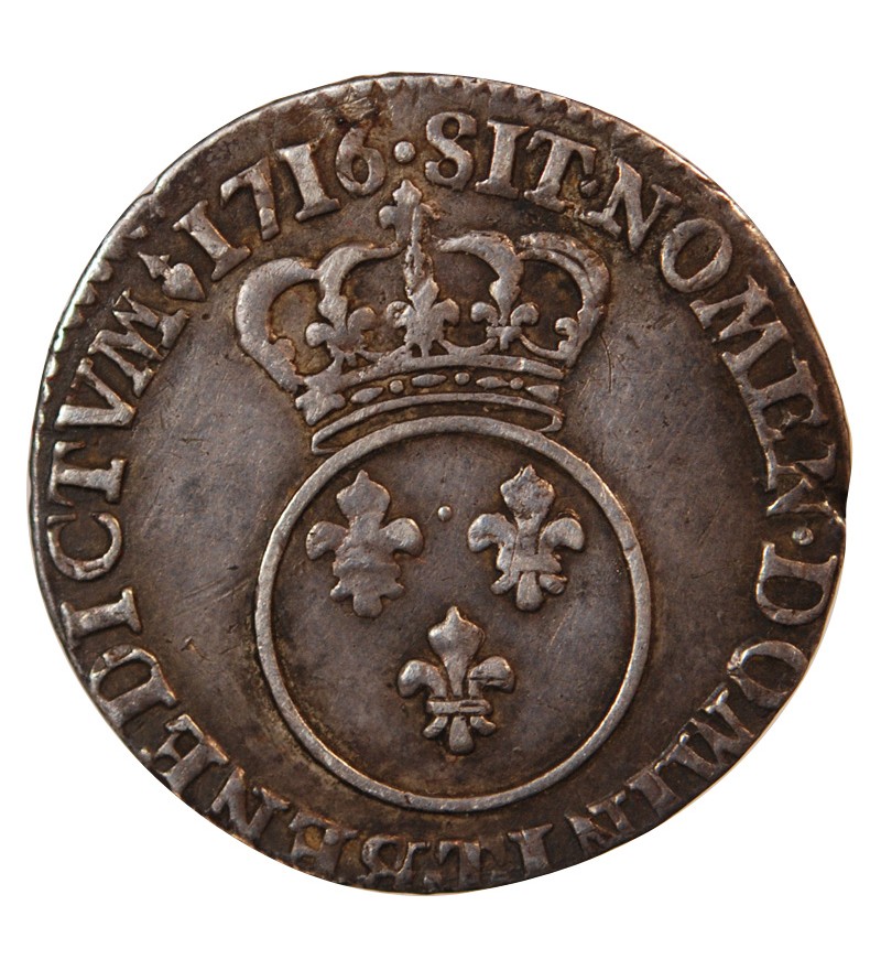 LOUIS XV﻿ - 1/10 ECU VERTUGADIN 1716 NANTES