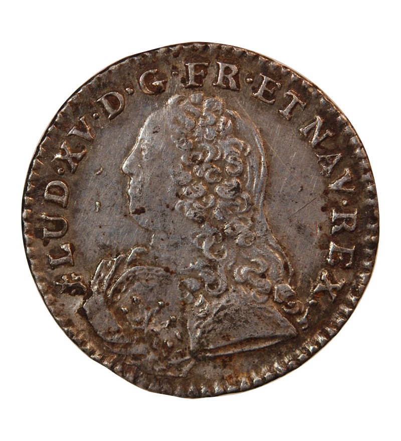 LOUIS XV﻿ - 1/10 ECU AUX BRANCHES D'OLIVIER 1728 NANTES