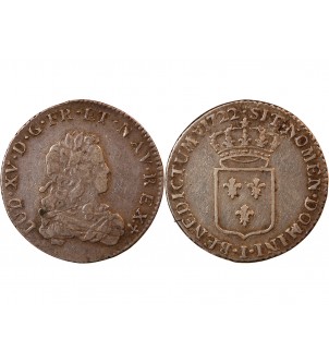 LOUIS XV﻿ - 1/3 ECU DE FRANCE 1722 LIMOGES 2