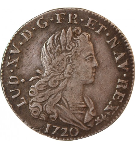 LOUIS XV﻿ - PETIT LOUIS D'ARGENT 1720 PARIS