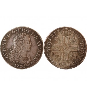 LOUIS XV﻿ - PETIT LOUIS D'ARGENT 1720 PARIS 2