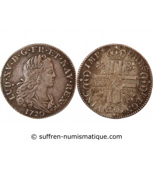 LOUIS XV﻿ - PETIT LOUIS D'ARGENT 1720 PARIS