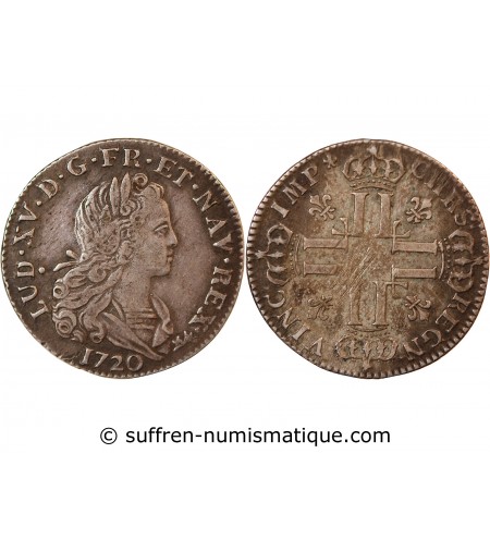 LOUIS XV﻿ - PETIT LOUIS D'ARGENT 1720 PARIS