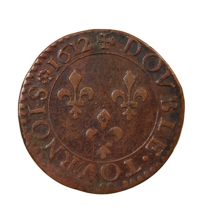 LOUIS XIII - DOUBLE TOURNOIS 1612 NANTES