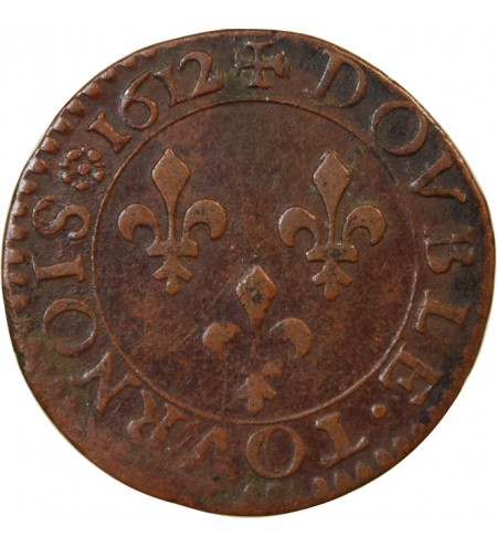 LOUIS XIII - DOUBLE TOURNOIS 1612 NANTES