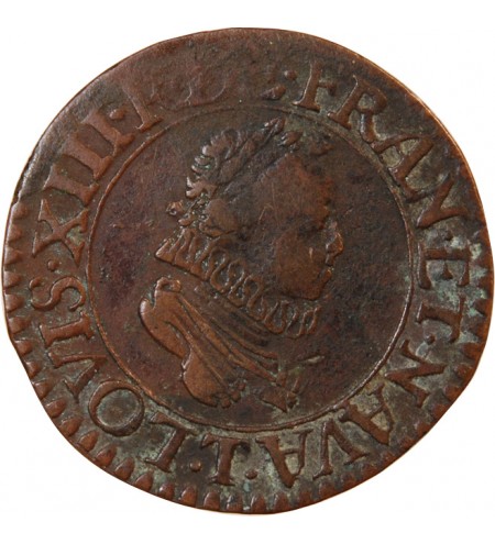 LOUIS XIII - DOUBLE TOURNOIS 1612 NANTES