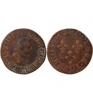 LOUIS XIII - DOUBLE TOURNOIS 1612 NANTES 2