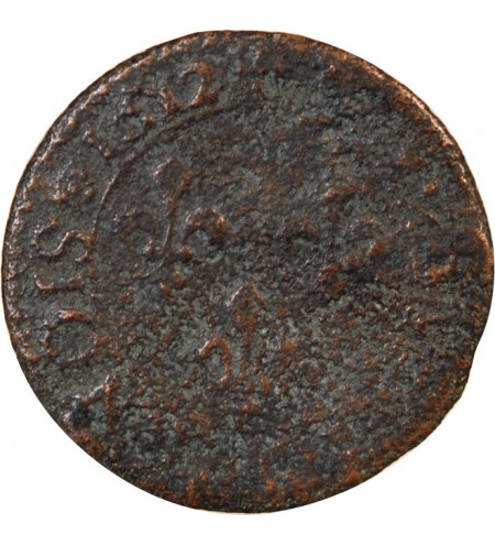 LOUIS XIII - DOUBLE TOURNOIS 1612 T NANTES