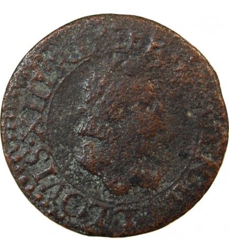LOUIS XIII - DOUBLE TOURNOIS 1612 T NANTES