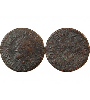 LOUIS XIII - DOUBLE TOURNOIS 1612 T NANTES 2