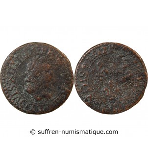 LOUIS XIII - DOUBLE TOURNOIS 1612 T NANTES