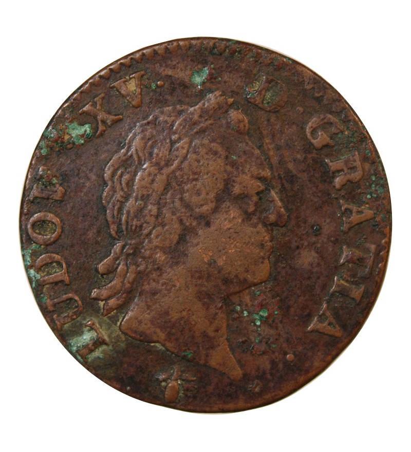 LOUIS XV﻿ - SOL A LA VIEILLE TÊTE 1774 H LA ROCHELLE