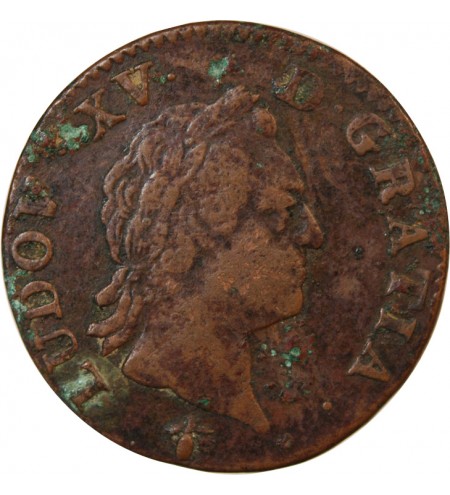 LOUIS XV﻿ - SOL A LA VIEILLE TÊTE 1774 H LA ROCHELLE