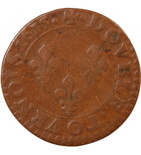 LOUIS XIII - DOUBLE TOURNOIS 1615 AMIENS