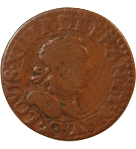 LOUIS XIII - DOUBLE TOURNOIS 1615 AMIENS