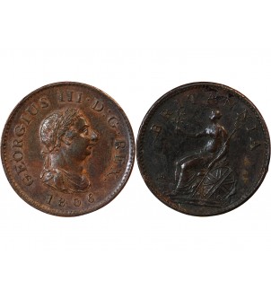 GRANDE-BRETAGNE, GEORGES III - FARTHING 1806 2