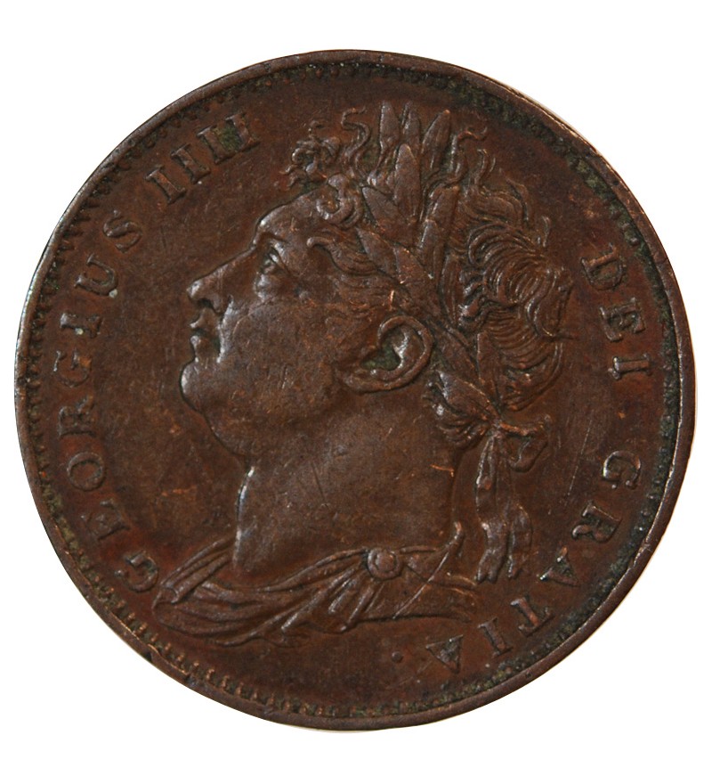 GRANDE-BRETAGNE, GEORGE IV - FARTHING 1821