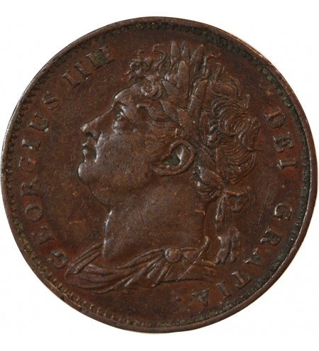 GRANDE-BRETAGNE, GEORGE IV - FARTHING 1821