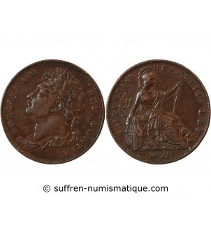 GRANDE-BRETAGNE, GEORGE IV - FARTHING 1821