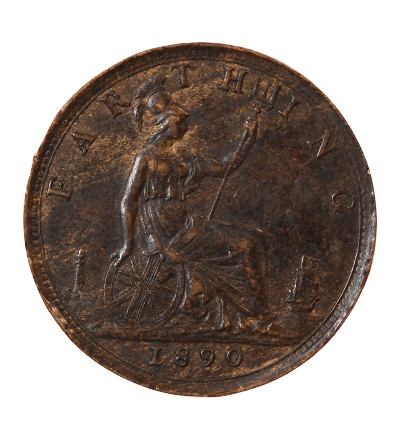 GRANDE-BRETAGNE, VICTORIA - FARTHING 1890