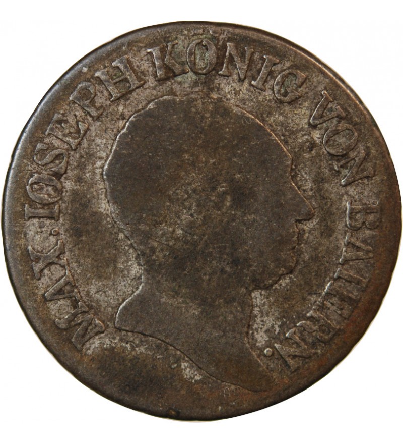 ALLEMAGNE, BAVIÈRE, MAXIMILIEN I JOSEPH - 6 KREUZER 1824