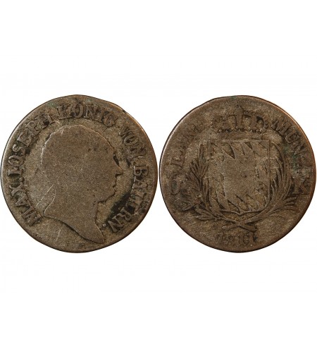 ALLEMAGNE, BAVIÈRE, MAXIMILIEN I JOSEPH - 6 KREUZER 1811
