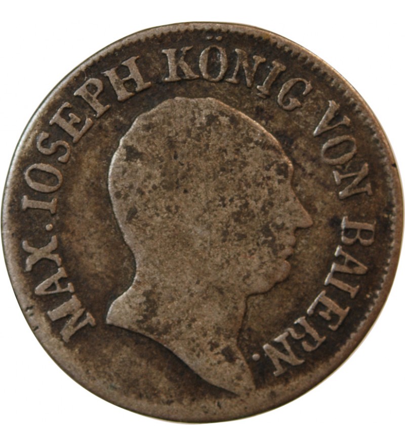 ALLEMAGNE, BAVIÈRE, MAXIMILIEN I JOSEPH - 6 KREUZER 1808