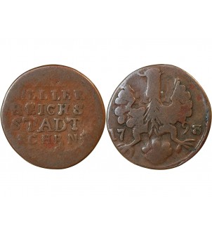 ALLEMAGNE, AIX-LA-CHAPELLE - 12 HELLER 1793 2