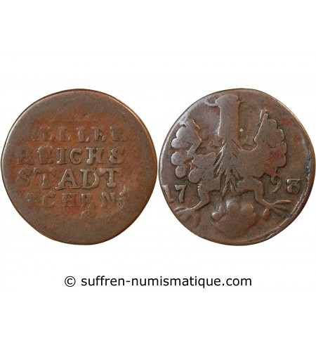 ALLEMAGNE, AIX-LA-CHAPELLE - 12 HELLER 1793