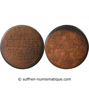 ALLEMAGNE, AIX-LA-CHAPELLE - 12 HELLER 1791