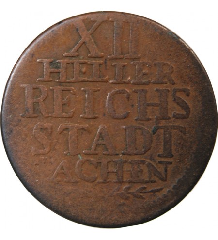 ALLEMAGNE, AIX-LA-CHAPELLE - 12 HELLER 1791