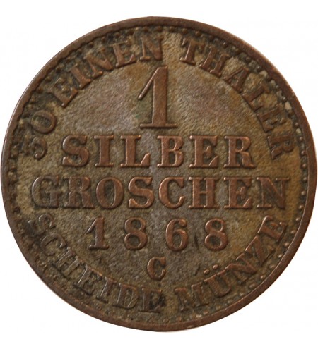 ALLEMAGNE, PRUSSE, WILHELM I - 1 GROSCHEN 1868 C FRANCFORT