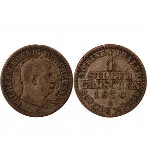 ALLEMAGNE, PRUSSE, WILHELM I - 1 GROSCHEN 1870 A BERLIN 2
