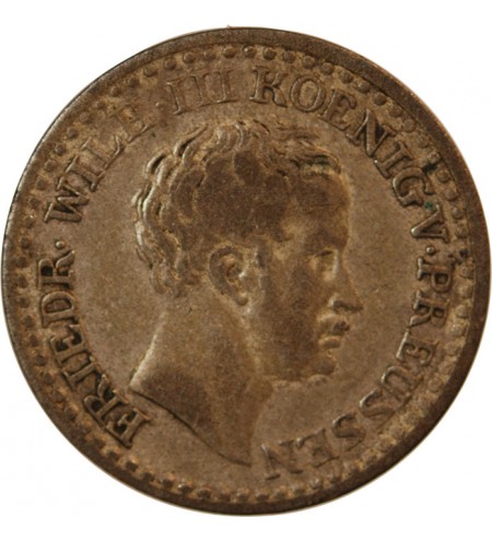 ALLEMAGNE, PRUSSE, FRIEDRICH WILHELM III - 1 GROSCHEN 1821 A BERLIN