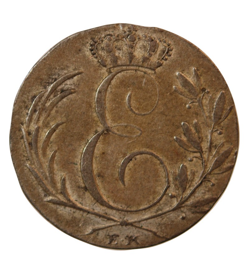 ALLEMAGNE, SAXE-COBOURG-GOTHA, ERNST I - 6 KREUZER 1828 EK
