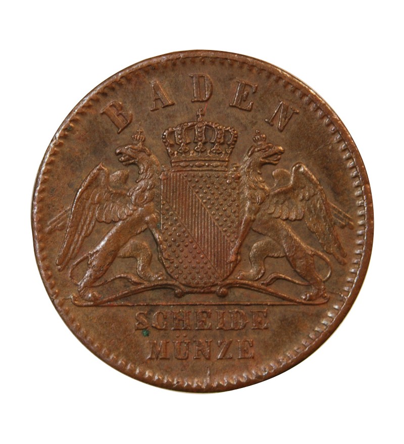 ALLEMAGNE, BADE, FRIEDRICH I - 1/2 KREUZER 1861