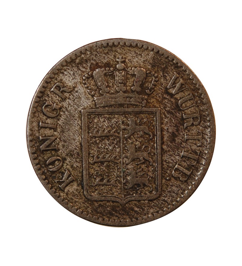 ALLEMAGNE, WURTEMBERG, WILHELM I - 3 KREUZER 1845