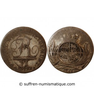 ALLEMAGNE, WURTEMBERG, FRIEDRICH I - 6 KREUZER 1811