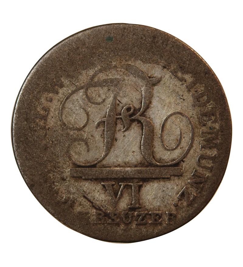 ALLEMAGNE, WURTEMBERG, FRIEDRICH I - 6 KREUZER 1811
