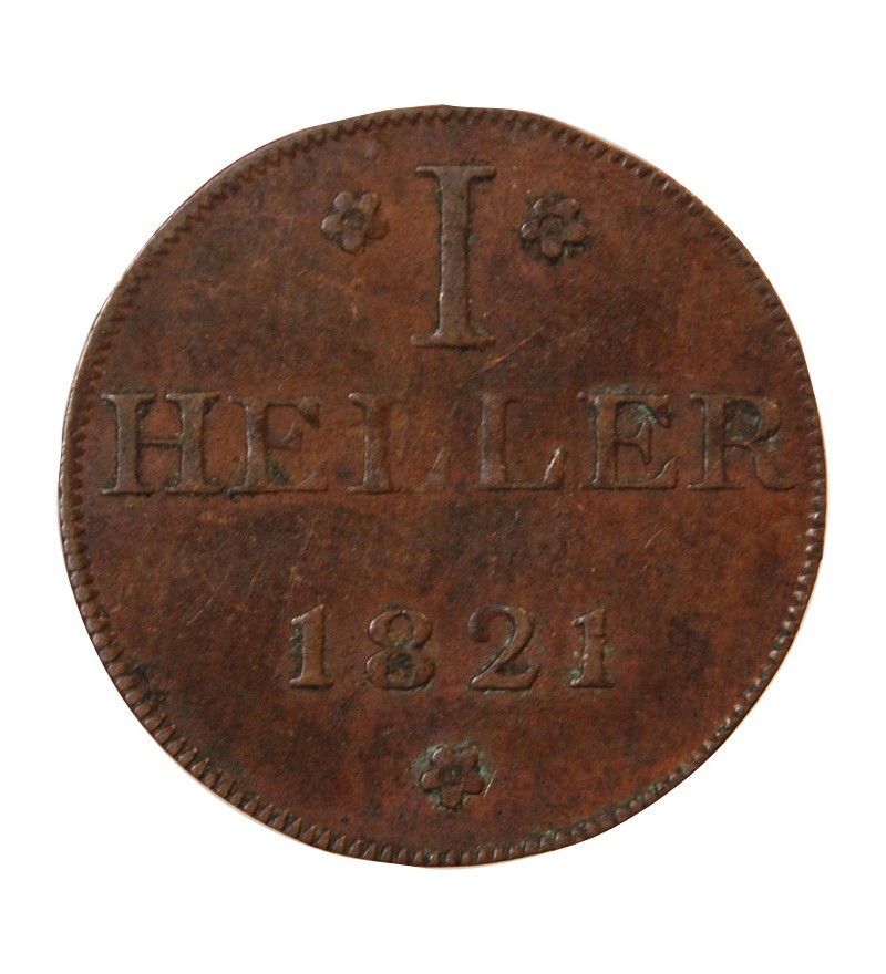 ALLEMAGNE, FRANCFORT-SUR-LE-MAIN - 1 HELLER 1821 F GB
