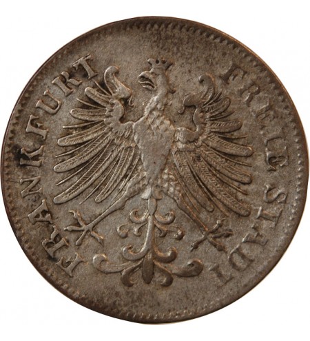 ALLEMAGNE, FRANCFORT-SUR-LE-MAIN - 6 KREUZER 1849